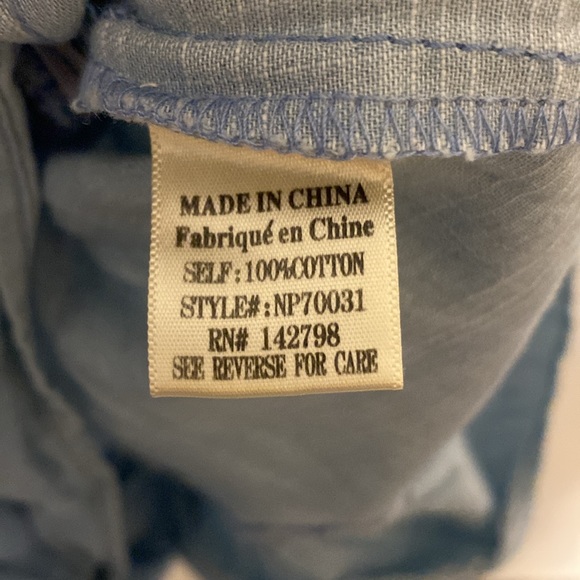 "New In" Surplice Ruffle Romper in Blue Denim Wash - Picture 12 of 13